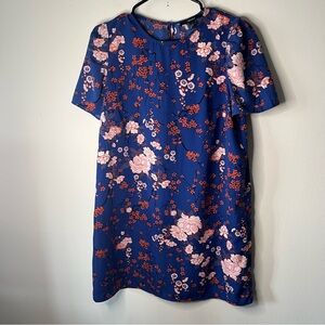 Forever 21 Cherry Blossom Floral Mini Shift Dress Size Medium